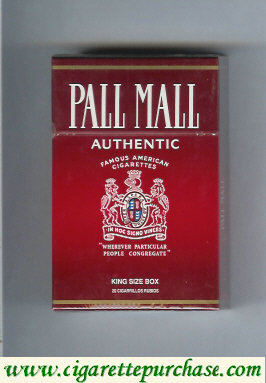 Pall Mall Famous American Cigarettes Authentic cigarettes hard box